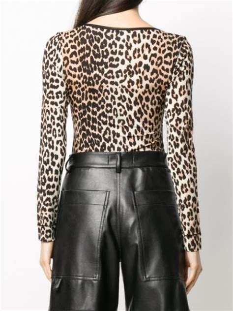 comprarbolsa animal print leopardo|ganni leopard print bodysuit.